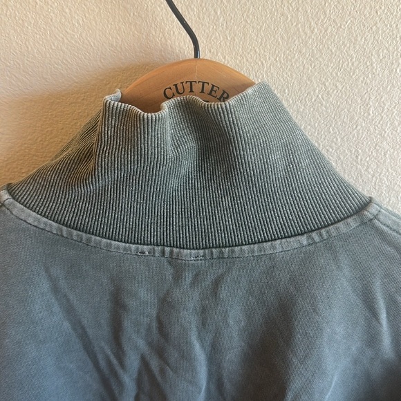 Lelis Collection Cargo Pullover Size L Green Half Zip Long Sleeve Top Cropped - Picture 8 of 13